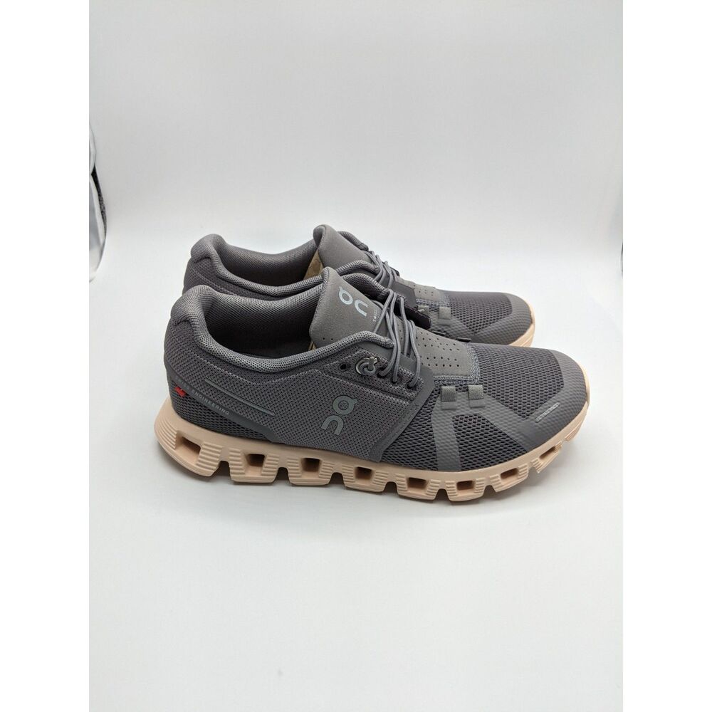 On Women's Cloud 5 Sneakers, Zinc/Shell, 6 Medium US - Picture 2 of 9